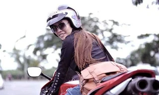 Nữ biker mê mô tô phân khối lớn