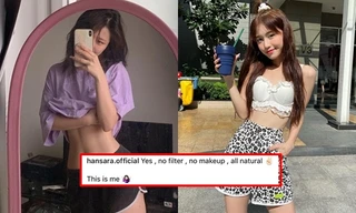 Han Sara khoe vòng eo con kiến, netizen “cà khịa” bức ảnh méo tường của Noo Phước Thịnh