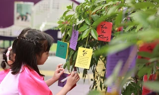 Học sinh trải nghiệm sắc xuân truyền thống 'đong đầy yêu thương'