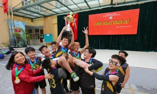 Học sinh Trường THCS Nguyễn Tri Phương trong một giờ tham gia CLB để giải tỏa năng lượng 