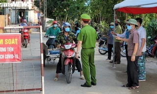 Một chốt kiểm soát dịch COVID-19 ở tỉnh Bắc Ninh Nguồn: VOV 