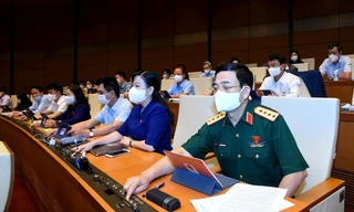 Các đại biểu Quốc hội tại kỳ họp thứ nhất, Quốc hội khoá XV. Ảnh Như Ý 