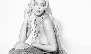 'Siêu vòng 1' Lindsey Pelas chụp ngực trần nóng 'nhức mắt'