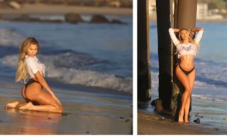 Cô đào 'bốc lửa' Khloe Terae mặc áo tắm khiến quý ông 'điêu đứng'