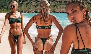 Devon Windsor khiến fan trầm trồ khi mặc bikini thả dáng đẹp như tạc tượng ở biển