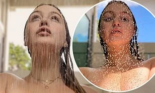 Mẫu ngoại cỡ Iskra Lawrence táo bạo tung ảnh bán nude dưới vòi hoa sen 