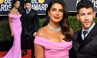 Hoa hậu Priyanka Chopra mặc váy tôn ngực đầy hút mọi ánh nhìn ở Quả Cầu Vàng