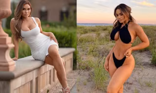 Đường cong siêu 'bốc lửa' của mẫu nội y Daphne Joy