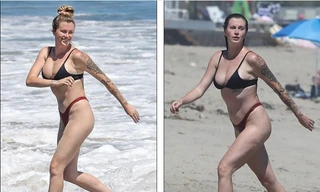 Mẫu 9x Ireland Baldwin 'thả thính' với bikini nhỏ xíu, siêu 'bốc lửa' ở biển