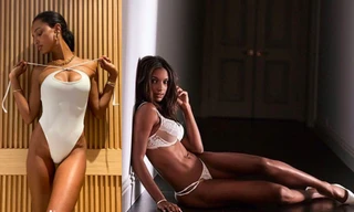 'Thiên thần nội y' Jasmine Tookes phô ngực đầy 'bỏng mắt'