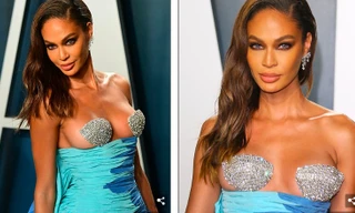 Siêu mẫu Joan Smalls mặc váy như bán nude, hở trọn bầu ngực gây ngỡ ngàng