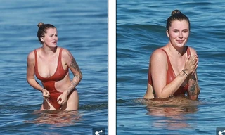 Ireland Baldwin tròn đầy, trắng nõn ở biển