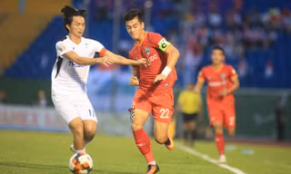 Tuấn Anh và đồng đội thua trận thứ sau liên tiếp ở V-League 2020. Ảnh: Lê Đình Công (Vnexpress)