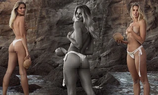 Loạt ảnh ngực trần 'bỏng mắt' của chân dài 9x Natalie Roser