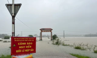 Mưa lớn suốt ngày đêm, nhiều nơi ở Quảng Ngãi bị chia cắt