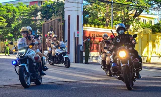 Công an TP Đà Nẵng ra quân thực hiện nhiệm vụ tuần tra kiểm soát trong 7 ngày thành phố "đóng cửa". 