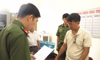 Công an tỉnh Quảng Ngãi đã khởi tố vụ án, khởi tố bị can, thực hiện lệnh bắt tạm giam, lệnh khám xét đối với ông Võ Quang Phát - Giám đốc Trung tâm Đăng kiểm xe cơ giới 76-03D. Ảnh: CACC