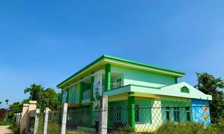 Trường mầm non Tịnh Ấn Tây (cơ sở 2), thôn Độc Lập, xã Tịnh Ấn Tây, TP Quảng Ngãi xây xong rồi… bỏ hoang.