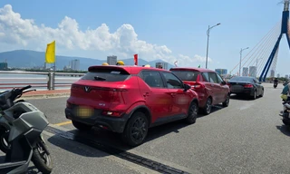 Xảy ra hai vụ tai nạn liên hoàn trên cầu quay sông Hàn