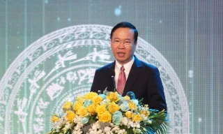 Chủ tịch nước Võ Văn Thưởng dự lễ kỷ niệm 10 năm thành lập VSIP Quảng Ngãi