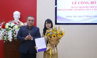 Quảng Ngãi có nữ Phó Giám đốc Sở Thông tin và Truyền thông