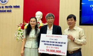 Báo Tiền Phong chung tay xóa nhà tạm, nhà dột nát tại Quảng Ngãi