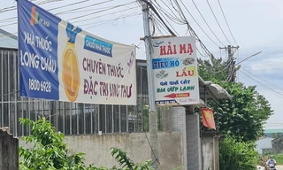 Ai 'cả gan' treo quảng cáo 'Nhà thuốc Long Châu - Chuỗi nhà thuốc 1 chuyên thuốc đặc trị ung thư'?