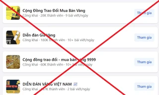 Cảnh báo lừa đảo giao dịch mua bán vàng trên mạng xã hội
