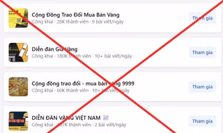 Cảnh báo lừa đảo giao dịch mua bán vàng trên mạng xã hội