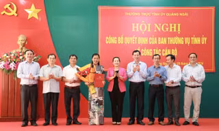 Công tác cán bộ của Ban Thường vụ Tỉnh ủy Quảng Ngãi