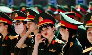 Rạng rỡ những 'bóng hồng' tham gia diễu binh mừng 80 năm Quốc khánh