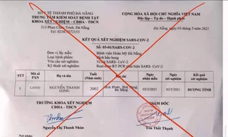 Đưa kết quả xét nghiệm SARS-CoV-2 giả lên mạng xã hội