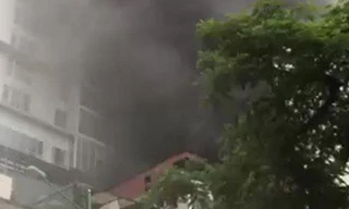 Hiện trường vụ cháy.