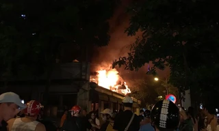 Hiện trường vụ cháy. Ảnh:KSĐP