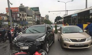 Hiện trường vụ tai nạn.