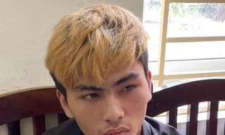 Đối tượng Hoàng tại cơ quan điều tra. Ảnh: Công an cung cấp.