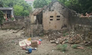 Hiện trường phát hiện thi thể cháu bé.