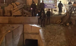 Khu vực miệng cống phát hiện thi thể nạn nhân.