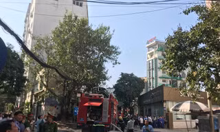 Khu vực xảy ra cháy.