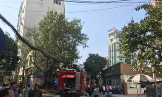 Khu vực xảy ra cháy.