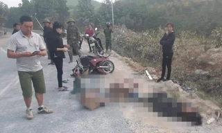 Hiện trường vụ tai nạn.