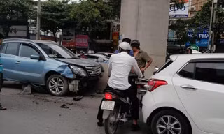 Hiện trường vụ tai nạn.