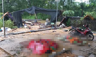 Các nạn nhân được đưa ra ngoài.