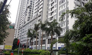 Tòa chung cư nơi xảy ra vụ việc.