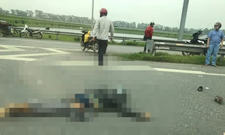 Hiện trường vụ tai nạn thương tâm.