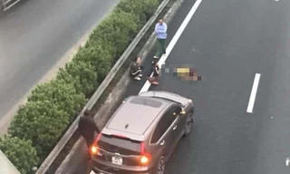 Hiện trường vụ tai nạn.