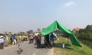 Hiện trường vụ tai nạn.