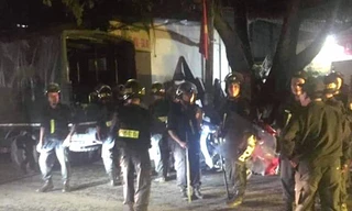 Cảnh sát có mặt tại hiện trường bắt giữ đối tượng gây án.