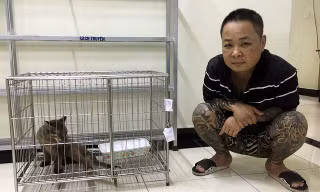 Đối tượng Dũng "bóng nhựa". Ảnh cơ quan công an cung cấp.