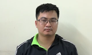 Phạm Quốc Huy tại cơ quan điều tra. Ảnh: Công an tỉnh Hải Dương.